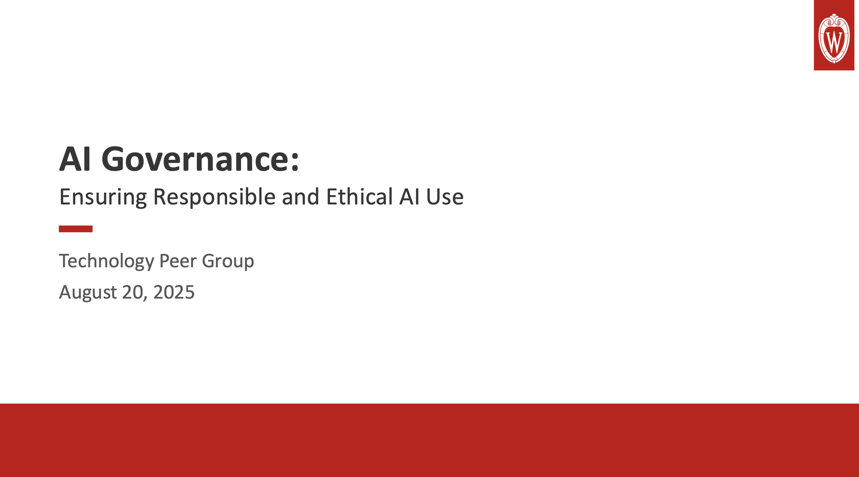 2. UWEBC Presentation Slides: AI Governance: Ensuring Responsible and Ethical AI Use thumbnail
